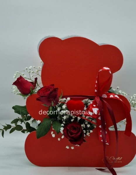 orso medio con roselline